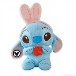 Peluche Stitch Lapin avec badge officiel