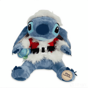 Peluche Stitch Noël avec badge authenticité
