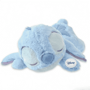 Peluche Stitch qui dort avec badge officiel