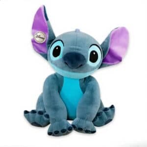 peluche stitch 40cm avec badge officiel