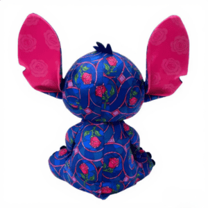 vue de dos Peluche Stitch la Belle et la Bête