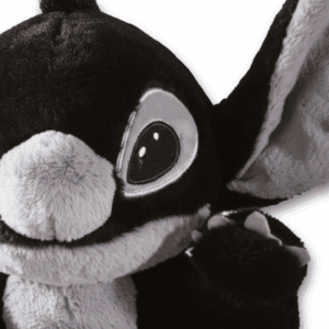 zoom visage peluche stitch noir