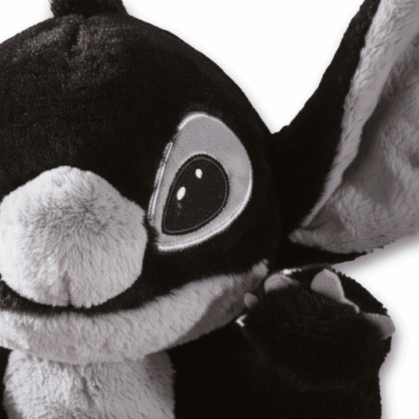 zoom visage peluche stitch noir
