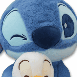 Zoom visage Peluche Stitch canard officielle disney