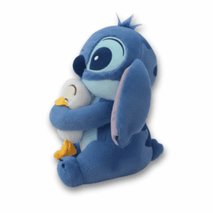 vue de 3 / 4 Peluche Stitch canard officielle disney