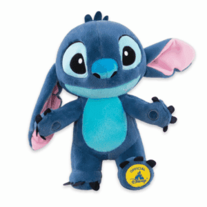 Grosse-Peluche-Stitch-bleu avec badge officiel Disney