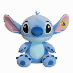 Peluche Stitch Bleu officielle avec badge Disney