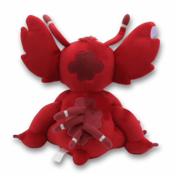 Vue de dos Peluche Stitch rouge