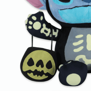 zoom sac et details peluche stitch squelette
