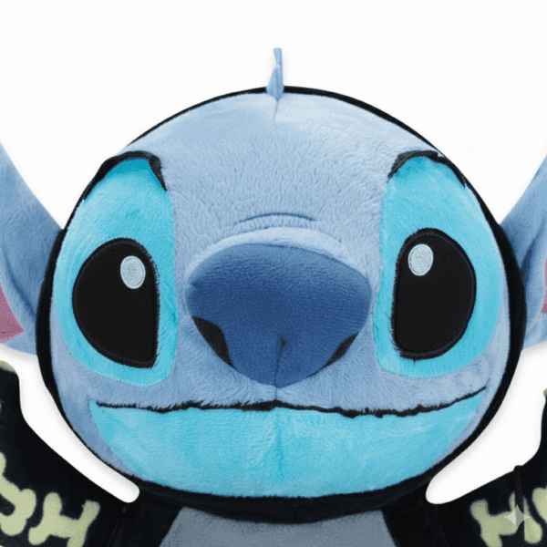 zoom visage peluche stitch squelette