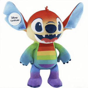 Peluche Stitch Pride avec badge authenticité