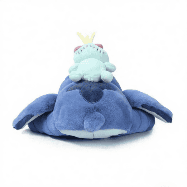 vue de dos Peluche Stitch avec scrump