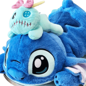 zoom patte Peluche Stitch avec scrump